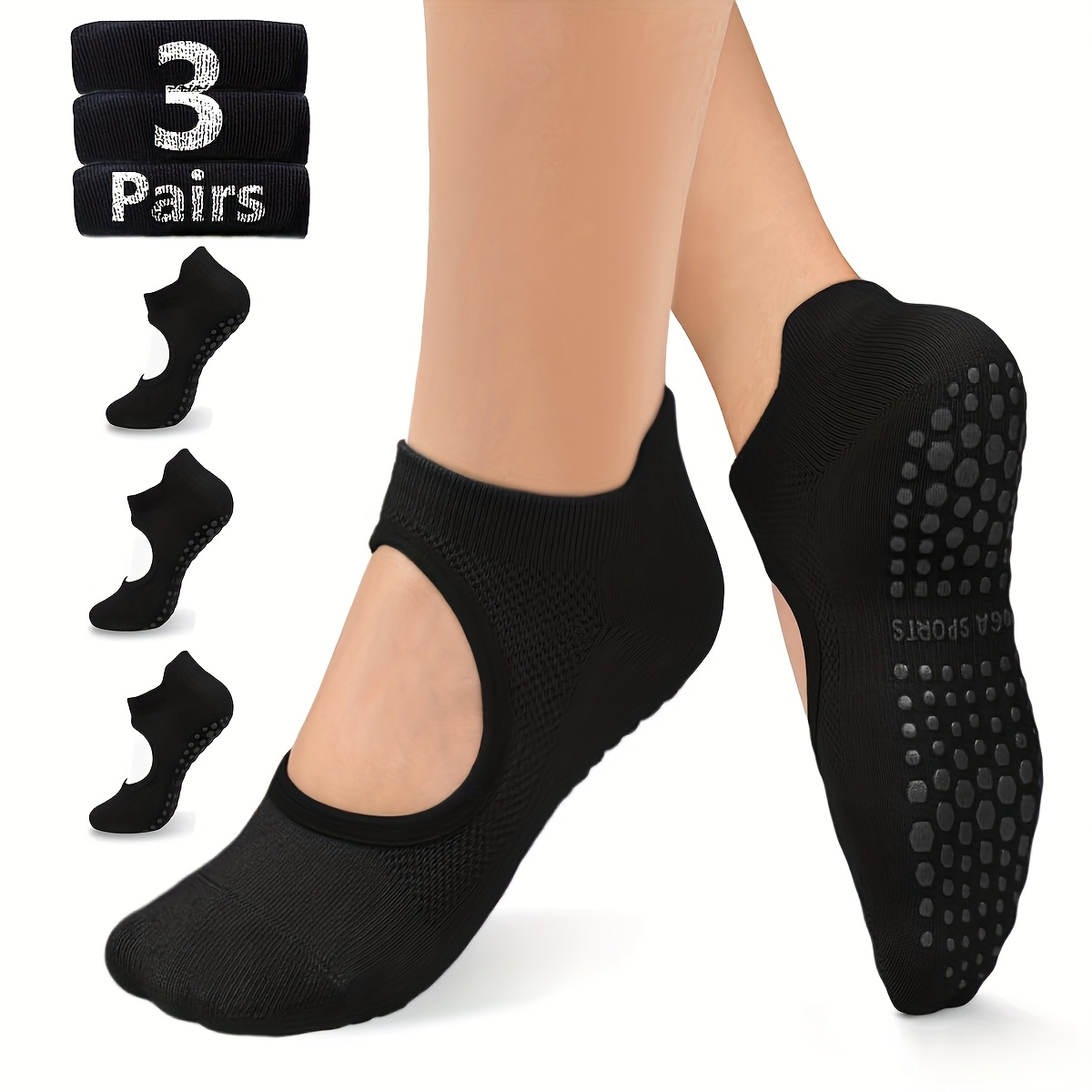 Medias Para Pilates Y Yoga - Kaus Kaki Wanita Anti Selip untuk