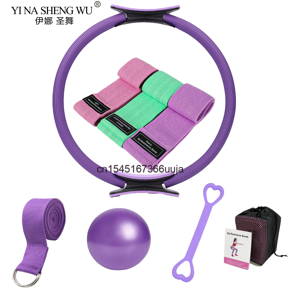 Pilates Yoga Resistance Ring - Set Cincin Pilates 8 Buah Peralatan