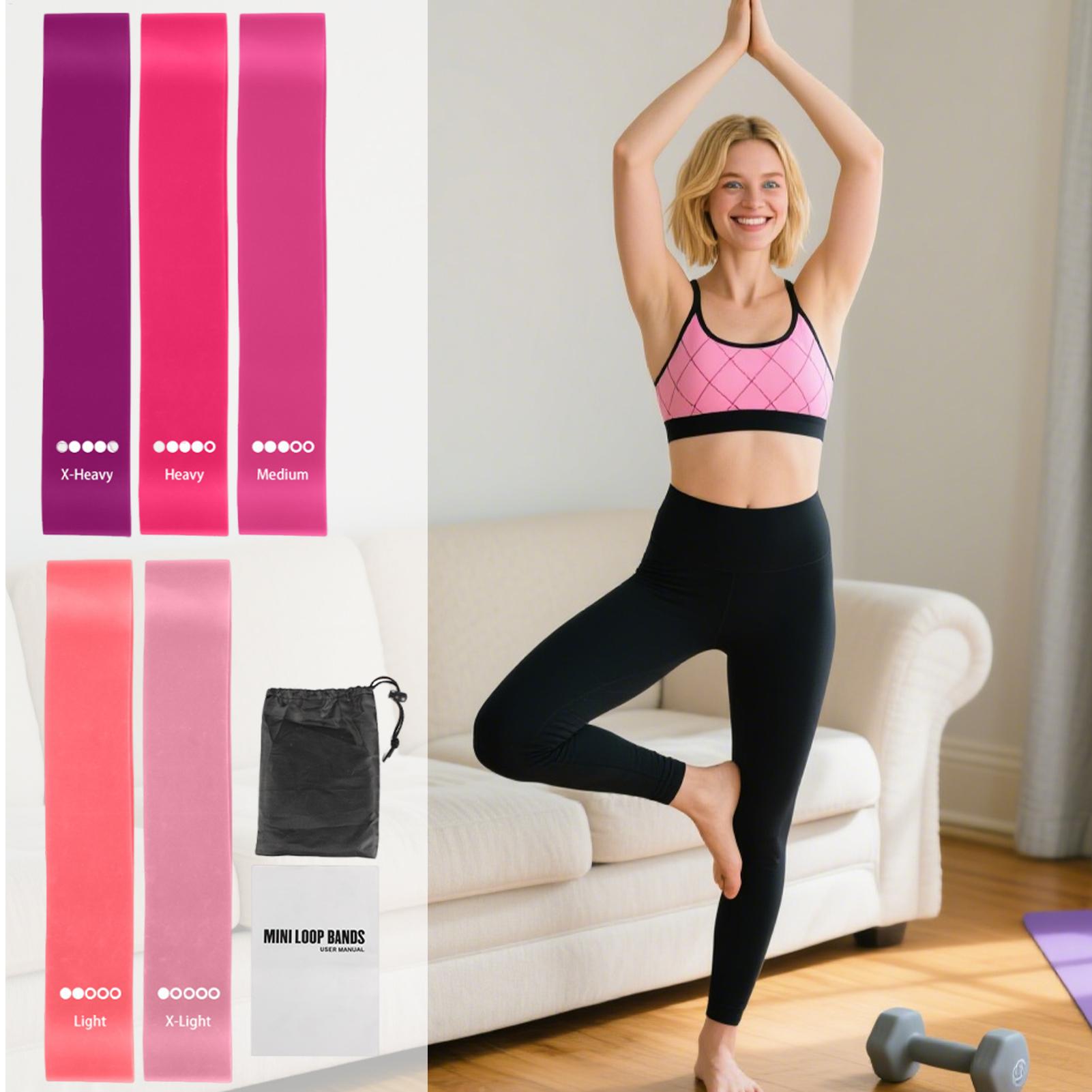 Pilates Yoga Difference - Pita Kebugaran Elastis Latihan Olahraga Yoga