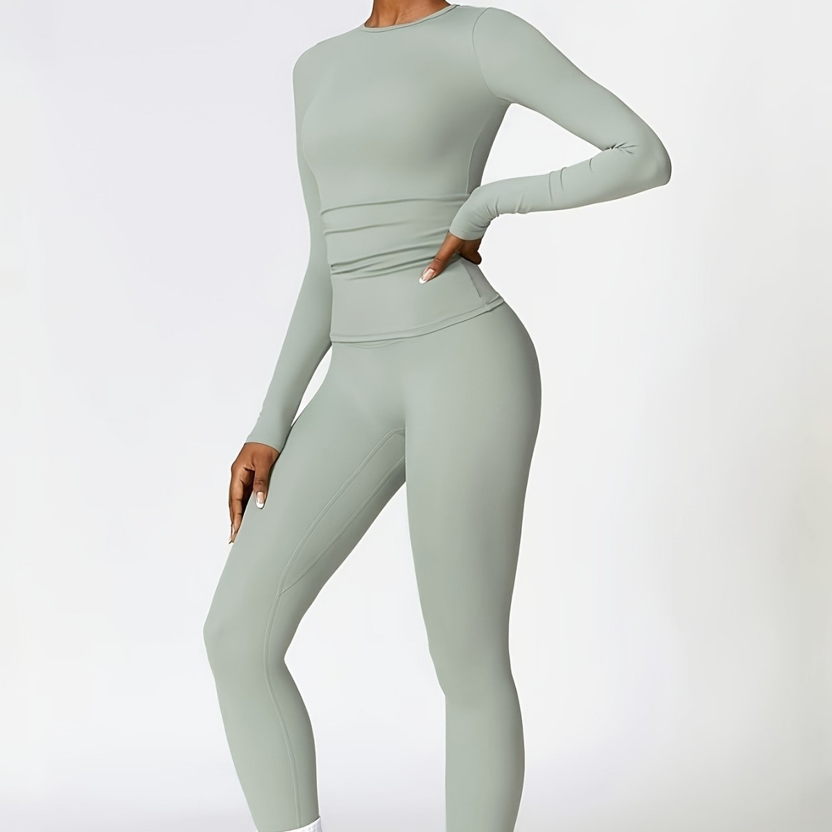 Setelan yoga ketat lengan panj - Pilates & Yoga Tina Fehrenbach ulasan dan harga