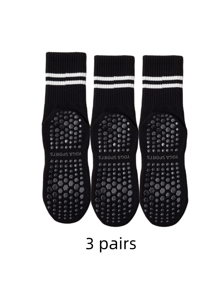 3 pasang kaus kaki yoga, kaus  - Medias Para Pilates Y Yoga ulasan dan harga