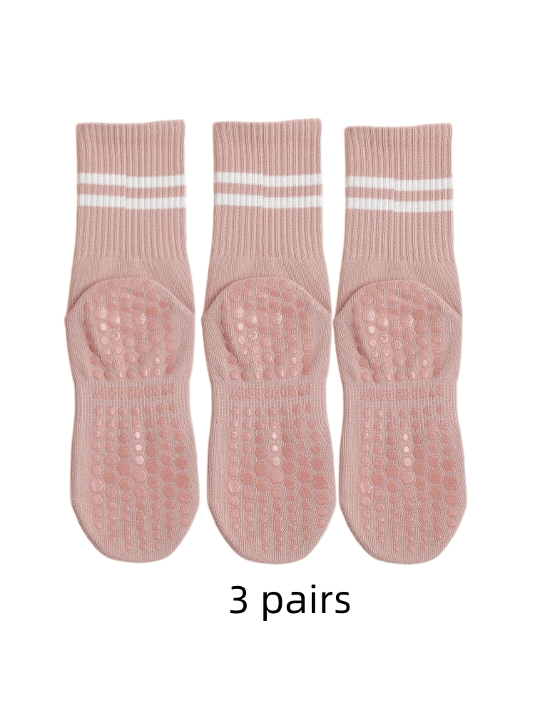 3 pasang kaus kaki yoga, kaus  - Medias Para Pilates Y Yoga ulasan dan harga