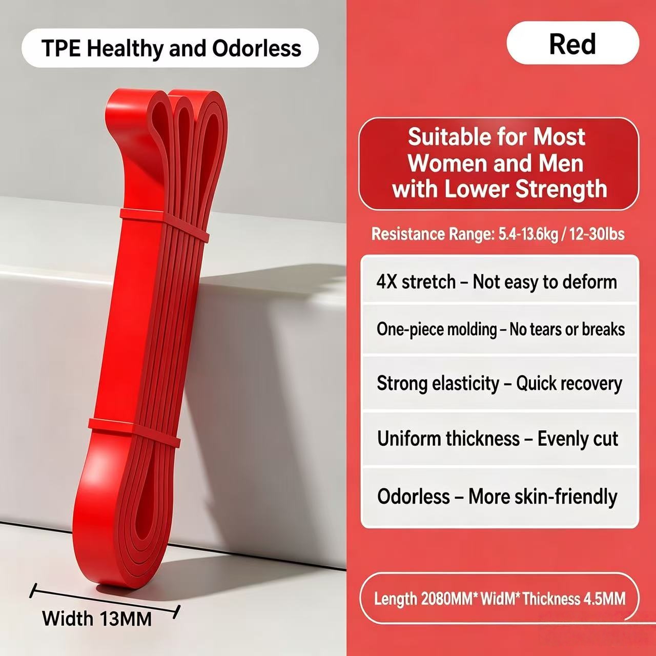 Pita Resistensi TPE 6 Tingkat  - Pilates Yoga Difference ulasan dan harga