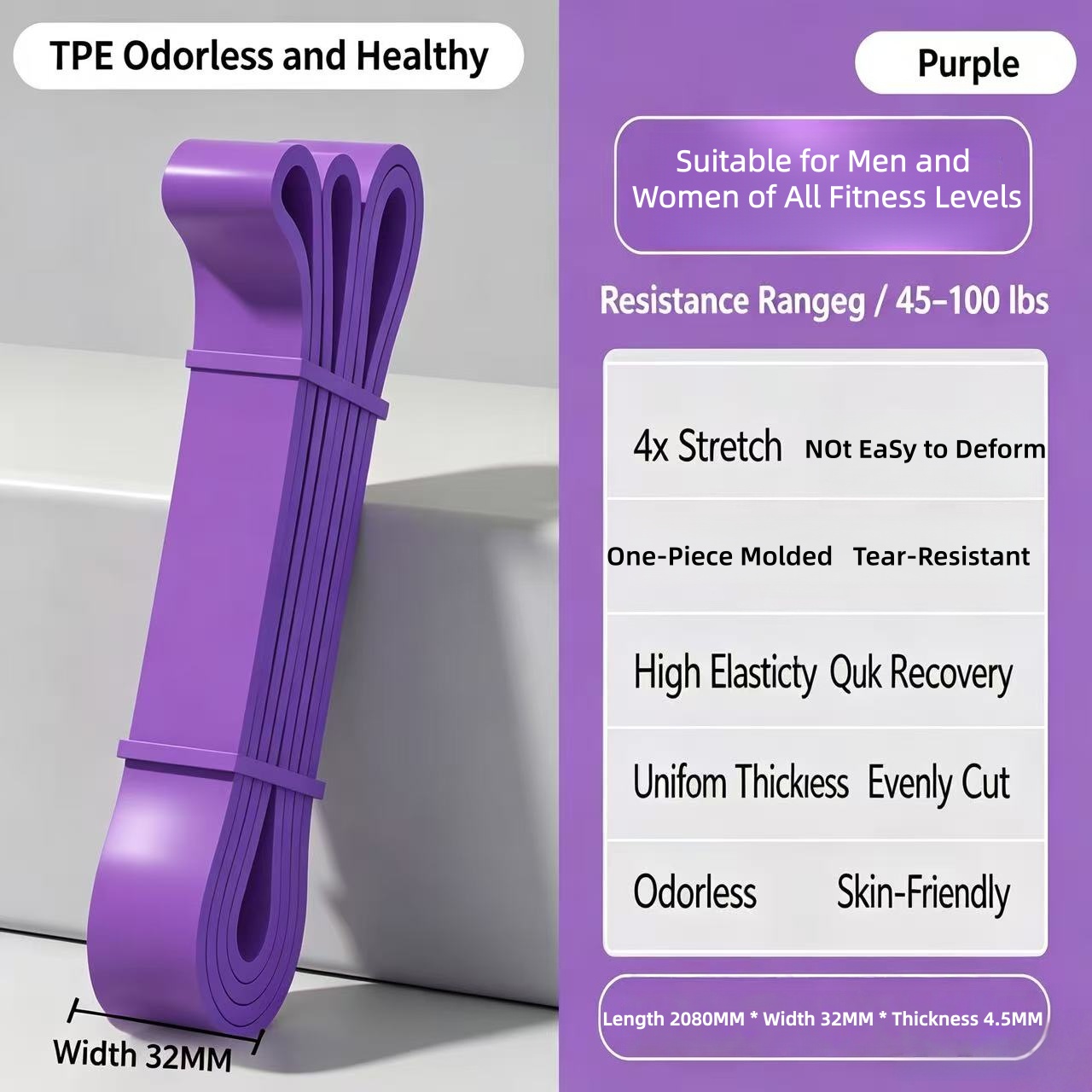 Pita Resistensi TPE 6 Tingkat  - Pilates Yoga Difference ulasan dan harga