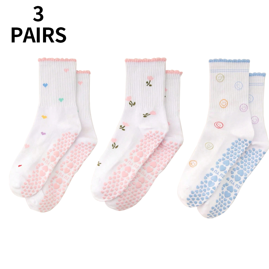 1/2/3/4/Pasang Kaus Kaki Pilat - Medias Para Pilates Y Yoga ulasan dan harga