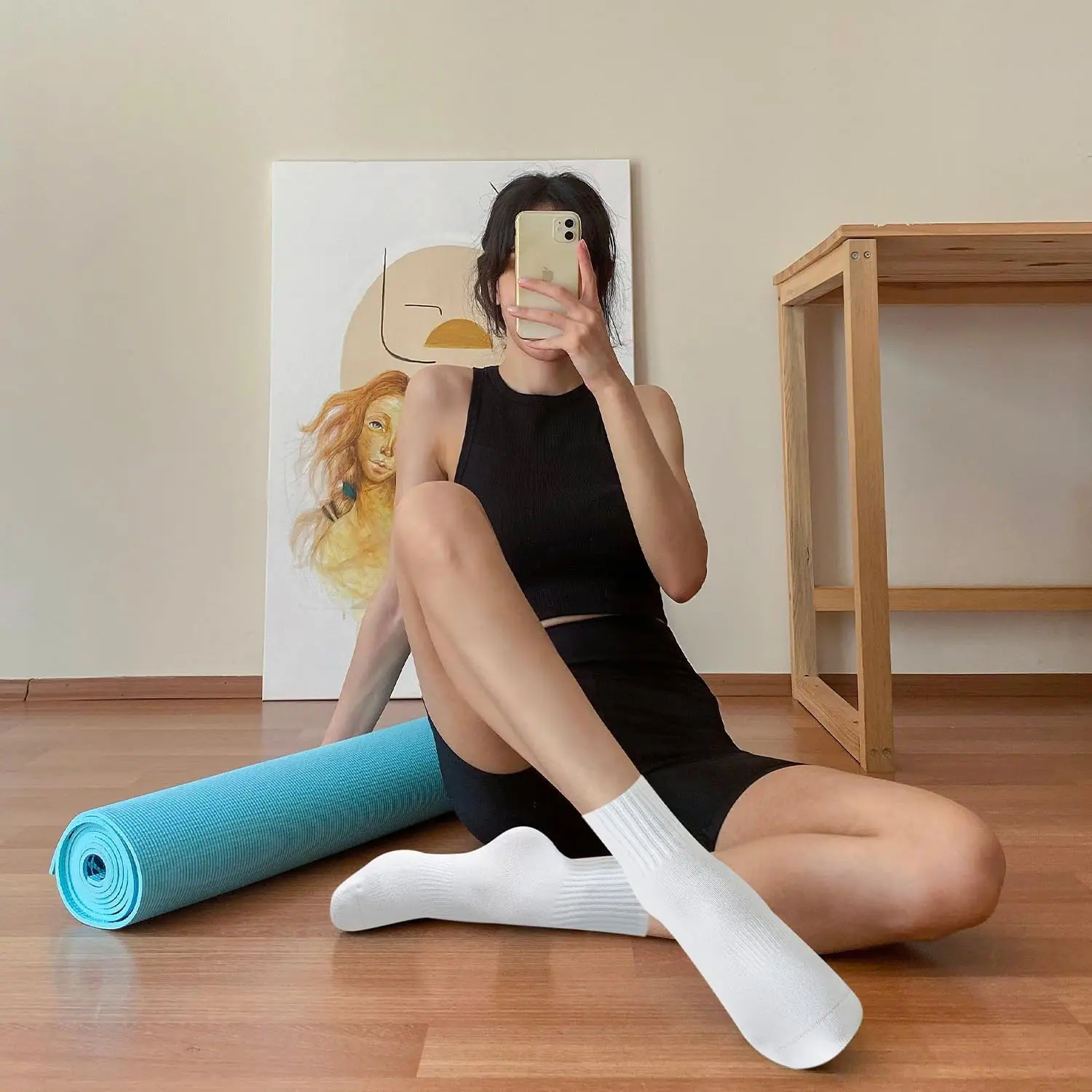 4 pasang kaus kaki yoga wanita - Pilates & Yoga Tina Fehrenbach ulasan dan harga