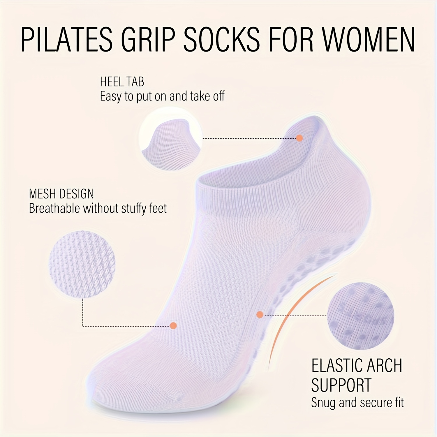 1 Pasang Kaus Kaki Pilates Ant - Medias Para Pilates Y Yoga ulasan dan harga