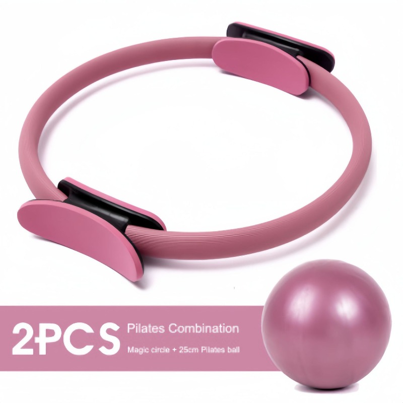 Set Ring Yoga Pilates 25cm den - Pilates Yoga Resistance Ring ulasan dan harga