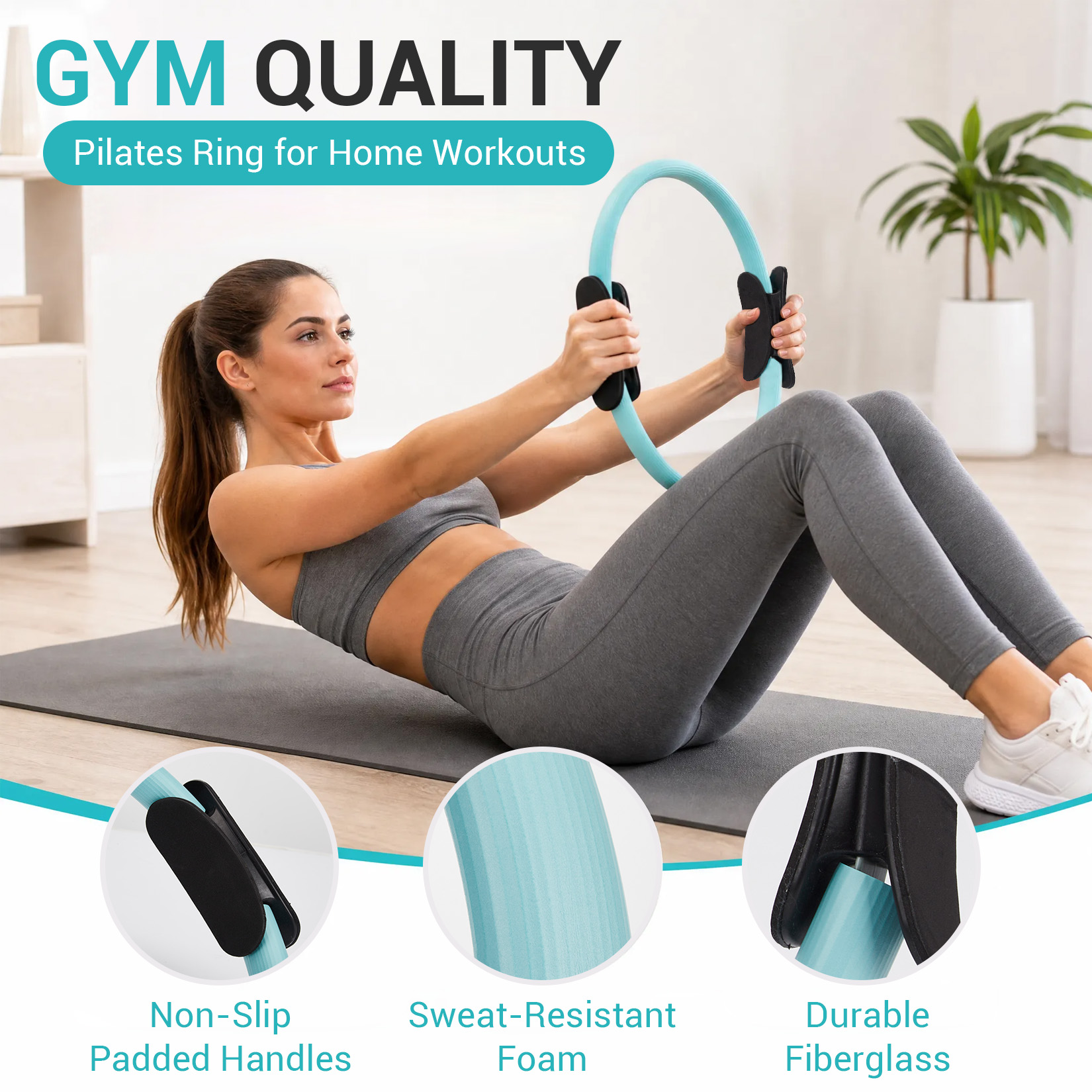 Set Latihan Pilates, Ring Pila - Pilates Yoga Resistance Ring ulasan dan harga